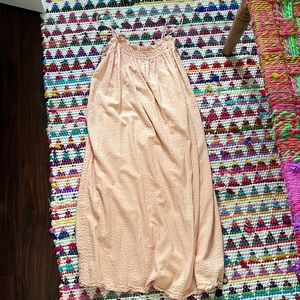 HM peach flowy dress